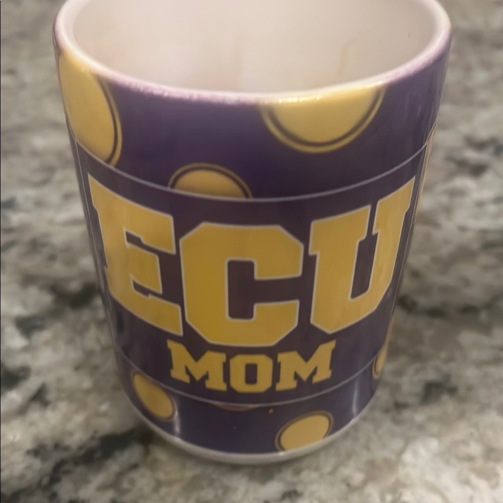ECU Mom Purple and Yellow Mug